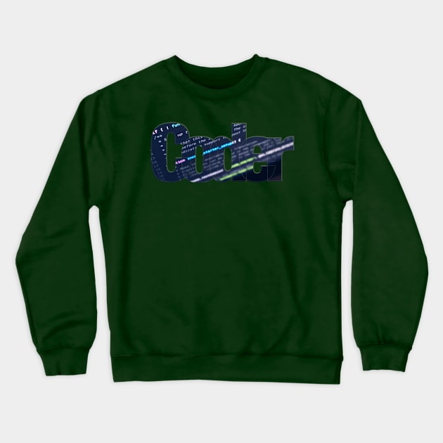 Coder Crewneck Sweatshirt by afternoontees